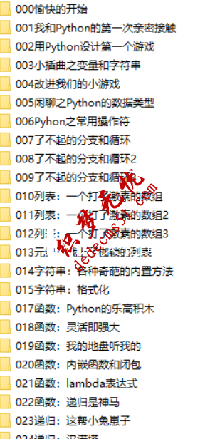 python零基礎(chǔ)視頻教程python基礎(chǔ)教程1-30講整合包下載