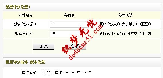 織夢(mèng)DedeCMS星級(jí)評(píng)分插件v1.0.0免費(fèi)下載織夢(mèng)插件