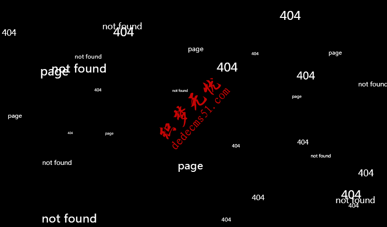 html5404模板下載canvas繪制404未找到頁(yè)面動(dòng)畫模板下載