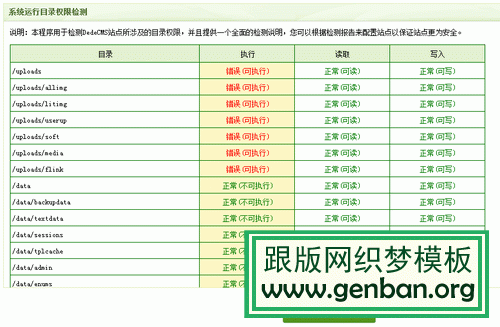 DedeCMS系統(tǒng)安全檢測(cè)功能使用說明(圖2)