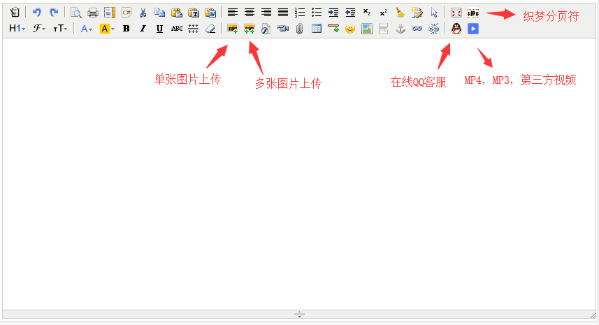 織夢(mèng)富文本編輯器ckeditor更換為kindeditor(圖1)