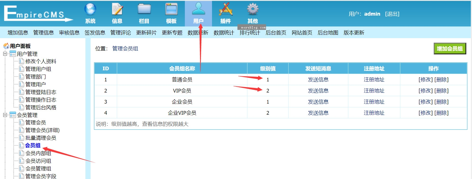 帝國CMS網(wǎng)站管理系統(tǒng)一般運營方法：會員播放下載包月包年扣點機制說明