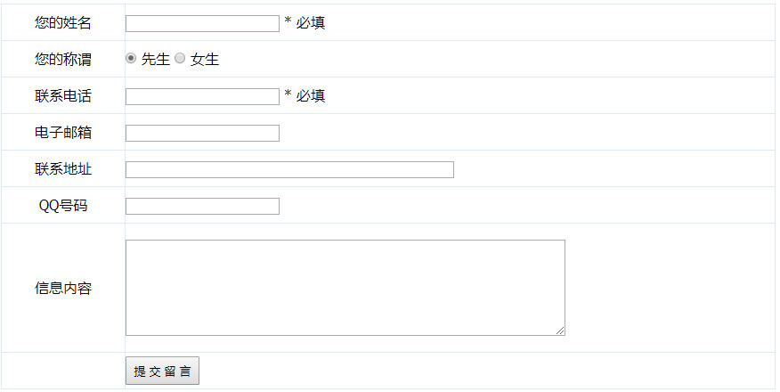 帝國CMS模板在內(nèi)容頁添加信息反饋表單詳細代碼(圖1)