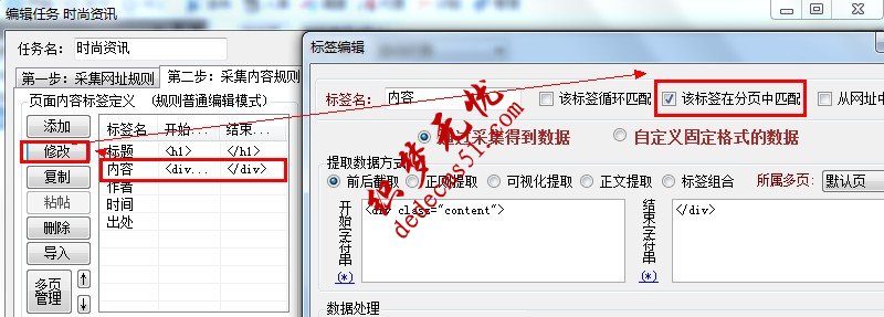 織夢(mèng)dedecms用火車頭采集分頁教程(圖1)