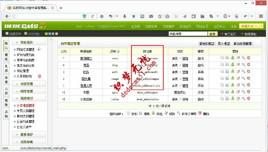 織夢(mèng)dedecms軟件模型增加圖集功能教程(圖2)