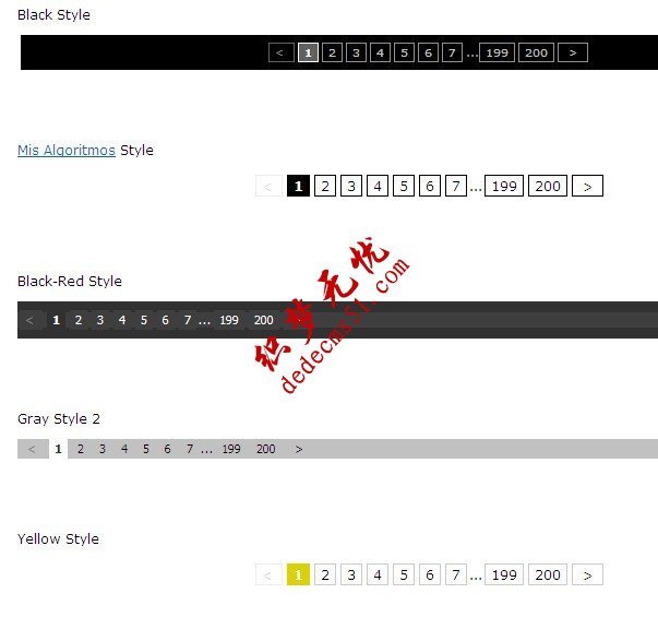 多款精美 dede 分頁 pagelist 樣式(圖1)