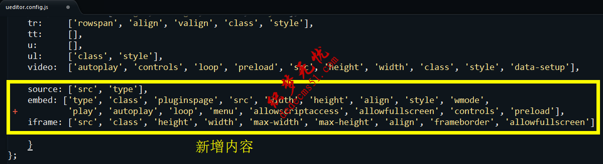 百度編輯器UEditor不能插入視頻的解決方法(圖2)