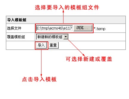 帝國CMS新手教程之模板導(dǎo)入導(dǎo)出