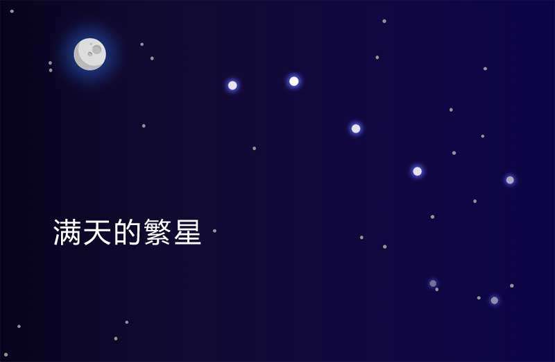 css3北斗七星空動畫特效