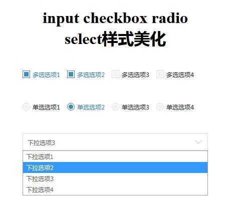 css3表單元素美化特效