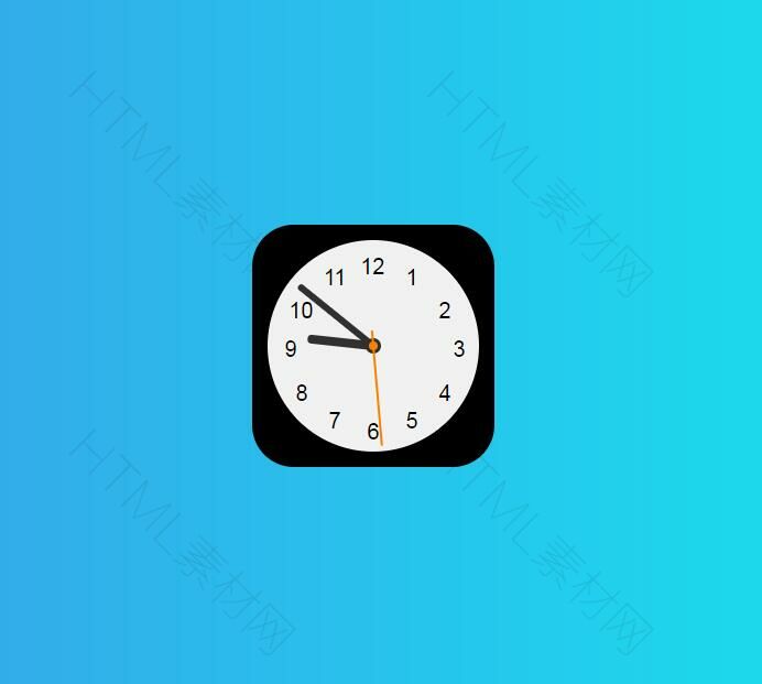 js css3仿IOS蘋果時鐘圖標動畫特效(圖1)