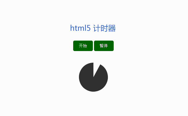 html5 canvas圓形計(jì)時(shí)器特效