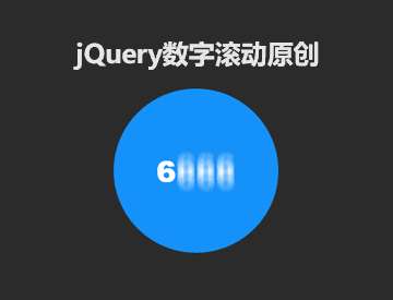 jQuery自定義數(shù)字滾動插件