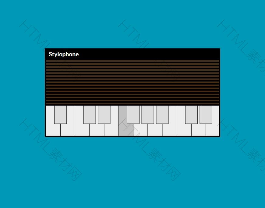html5+javascript打造網(wǎng)頁版Stylophone電子琴(圖1)