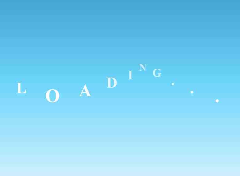 純css3 loading文字加載動畫特效(圖1)