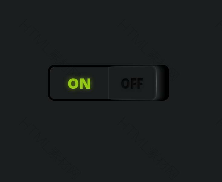 純css3黑色炫酷開關按鈕動畫效果(圖1)