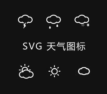 簡(jiǎn)易的天氣圖標(biāo)svg動(dòng)畫(huà)(圖1)