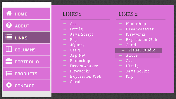 jQuery hover鼠標(biāo)懸停事件側(cè)邊導(dǎo)航菜單結(jié)合css3動(dòng)畫彈出菜單信息(不兼容IE6/7)(圖1)