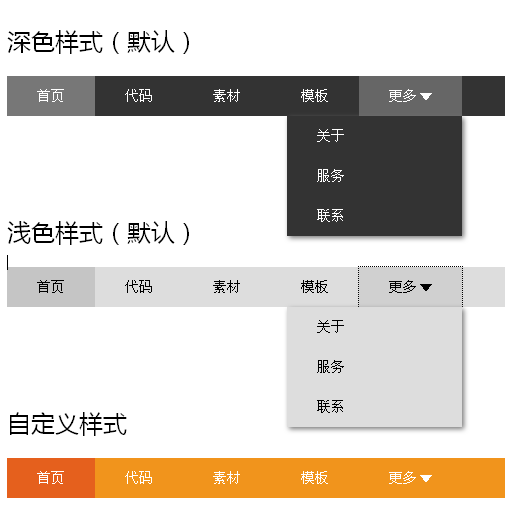 jquery響應(yīng)式導(dǎo)航菜單支持手機導(dǎo)航菜單代碼(圖1)