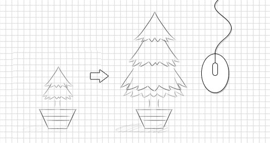 html5鼠標滾動植樹生長動畫特效