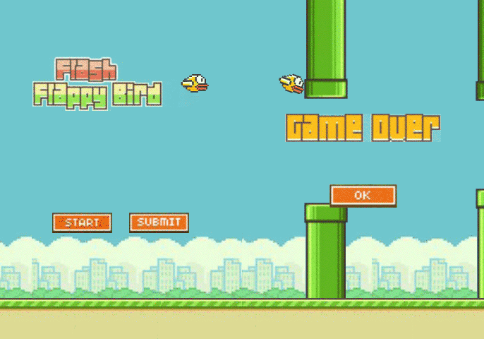 html5 FlappyBird手機(jī)游戲源碼下載(圖1)