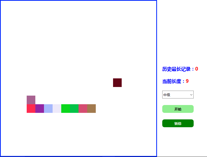 html5簡(jiǎn)單的貪吃蛇小游戲源碼(圖1)