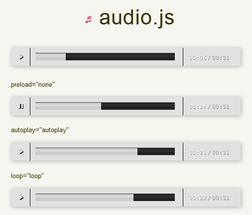 audio.js控制mp3音樂播放器代碼(圖1)