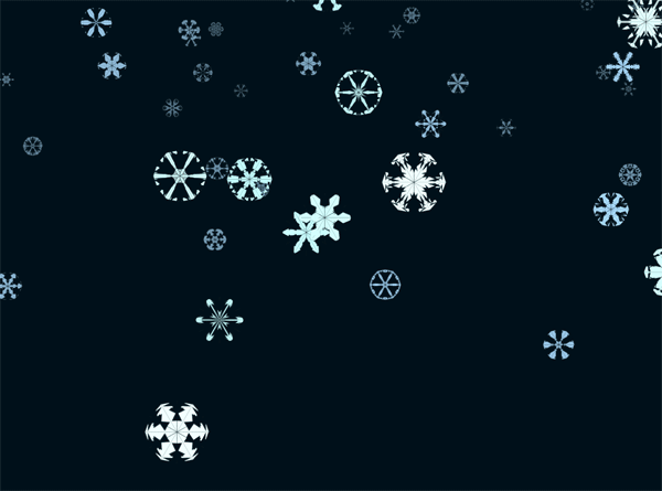 html5 canvas漂亮的雪花飄落動畫特效(圖1)