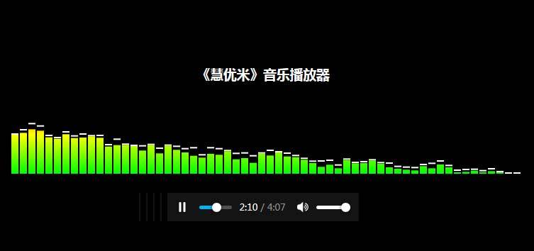 HTML5 mp3帶音頻波動音樂播放器代碼(圖1)